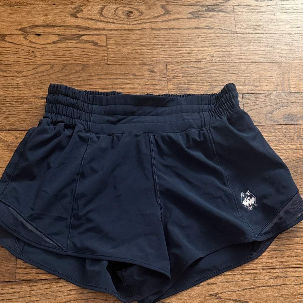 Women's Navy Lululemon UConn shorts